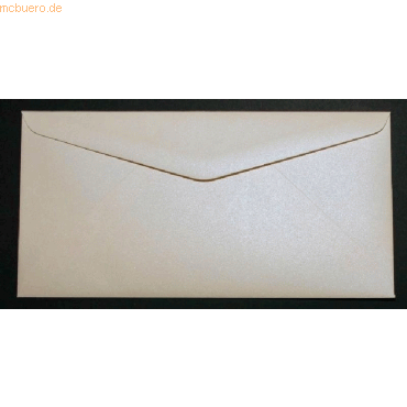 Bild von Blanke, Briefumschlag, Briefumschläge DINlang 120g/qm gummiert VE=100 Stück glamour perle (110 x 220 mm, 100 x)