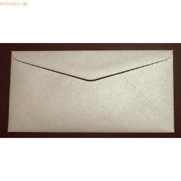 Bild von Blanke, Briefumschlag, Briefumschläge DINlang 120g/qm gummiert VE=100 Stück glamour platin (110 x 220 mm, 100 x)