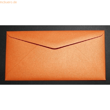 Bild von Blanke, Briefumschlag, Briefumschläge DINlang 120g/qm gummiert VE=100 Stück glamour orange (110 x 220 mm, 100 x)