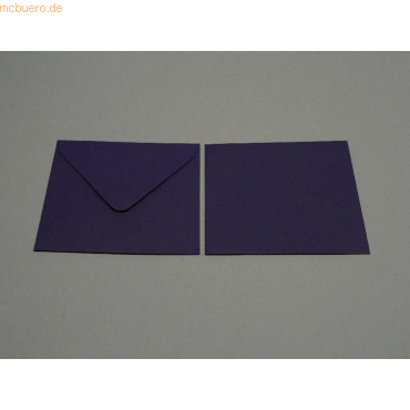 Bild von Blanke Briefhüllen Briefumschlag Briefumschläge 140x140mm 135g/qm gummiert VE=100 Stück royal purple