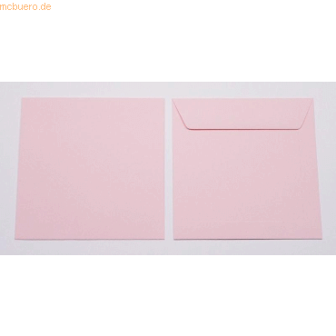 Bild von Blanke Briefhüllen Briefumschlag Briefumschläge 190x190mm 120g/qm gummiert VE=100 Stück zartrosa