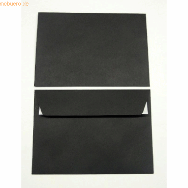 Bild von Blanke, Briefumschlag, Briefumschläge C6 120g/qm haftklebend VE=100 Stück schwarz (C6, 100 x)