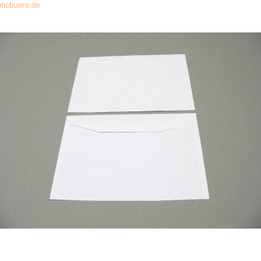 Bild von Blanke Briefhüllen Briefumschlag Kuvertierhüllen 155x220mm 80g/qm gummiert VE=500 Stück weiß