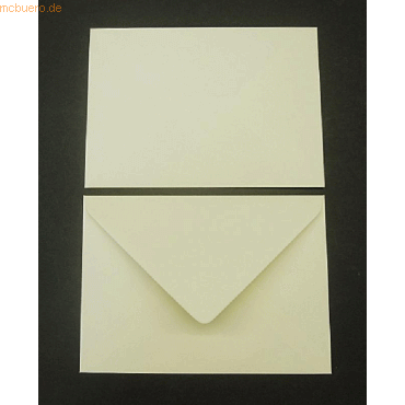Bild von Blanke Briefhüllen Briefumschlag Briefumschläge 125x175mm (DIN B6) 100g/qm gummiert VE=100 Stück biscui