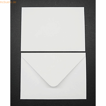 Bild von Blanke Briefhüllen Briefumschlag Briefumschläge 152x216mm 100g/qm gummiert VE=100 Stück weiß