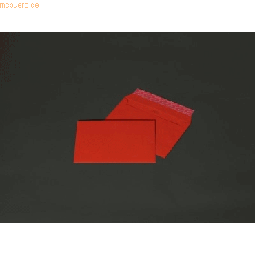 Bild von Blanke, Briefumschlag, Briefumschläge C6 100g/qm haftklebend VE=100 Stück intensivrot (C6, 100 x)