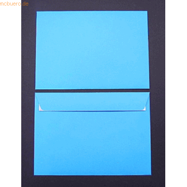 Bild von Blanke, Briefumschlag, Briefumschläge C5 100g/qm haftklebend VE=100 Stück intensivblau (162 x 229 mm, 100 x)