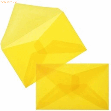 Bild von Blanke, Briefumschlag, Briefumschläge Offset transparent 62x98mm 100g/qm NK VE=100 Stück intensivgelb (100 x)
