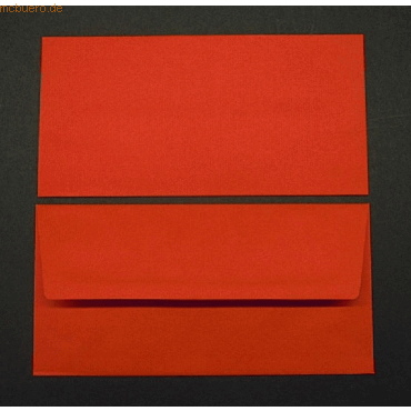 Bild von Blanke, Briefumschlag, Briefumschläge DINlang 100g/qm gummiert VE=100 Stück tomate (110 x 220 mm, 100 x)
