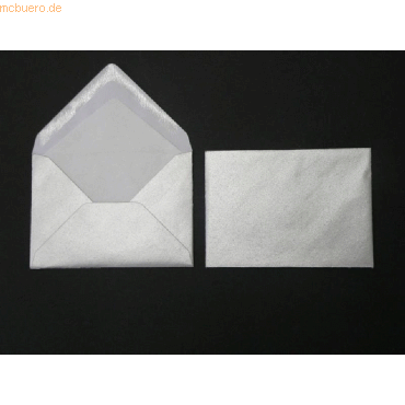 Bild von Blanke, Briefumschlag, Briefumschläge 125x176mm (DIN B6) 100g/qm gummiert VE=100 Stück silber (125 x 176 mm, 100 x)