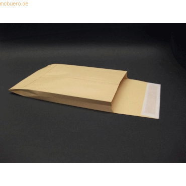 Bild von Blanke, Versandtasche + Luftpolstertasche, Faltentaschen 178x254x25mm 120g/qm haftklebend VE=125 Stück braun (125 x)