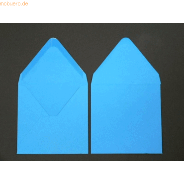 Bild von Blanke Briefhüllen Briefumschlag Briefumschläge 120x120mm 120g/qm gummiert VE=100 Stück azurblau