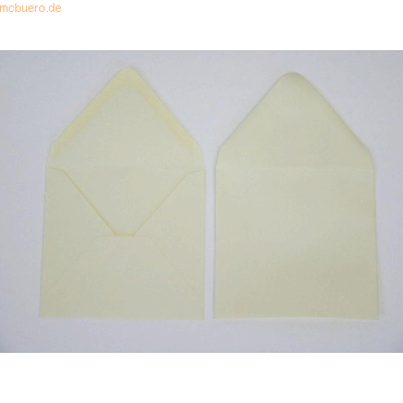 Bild von Blanke Briefhüllen Briefumschlag Briefumschläge 140x140mm 120g/qm gummiert VE=100 Stück champagner