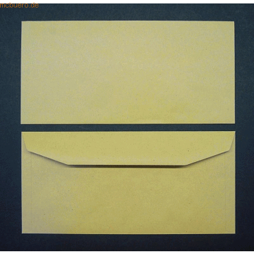 Bild von Blanke, Briefumschlag, Kuvertierhüllen DIN C6/5 80g/qm gummiert VE=1000 Stück braun (C6/5, 1000 x)