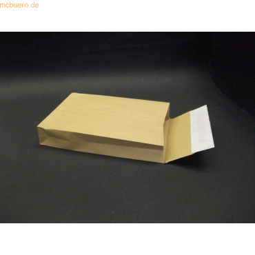 Bild von Blanke, Versandtasche + Luftpolstertasche, Faltentaschen 162x229x40mm C5 120g/qm haftklebend VE=250 St. braun (250 x)