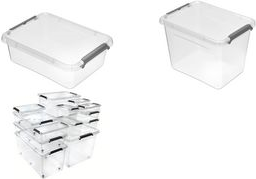 Bild von keeeper, Aufbewahrungsbox, Aufbewahrungsbox/Clipbox Lara, 3,1 Liter natur-transparent, Deckel zuverlässig durch seitliche Clips (3.10 l)