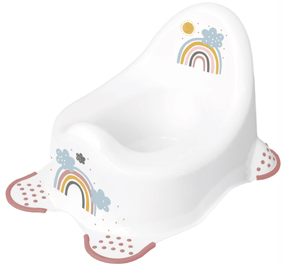 Bild von keeeper Rainbow Babytopf, Ab ca. 18 Monate bis ca. 3 Jahren, Anti-Rutsch-Funktion, Adam, Weiß