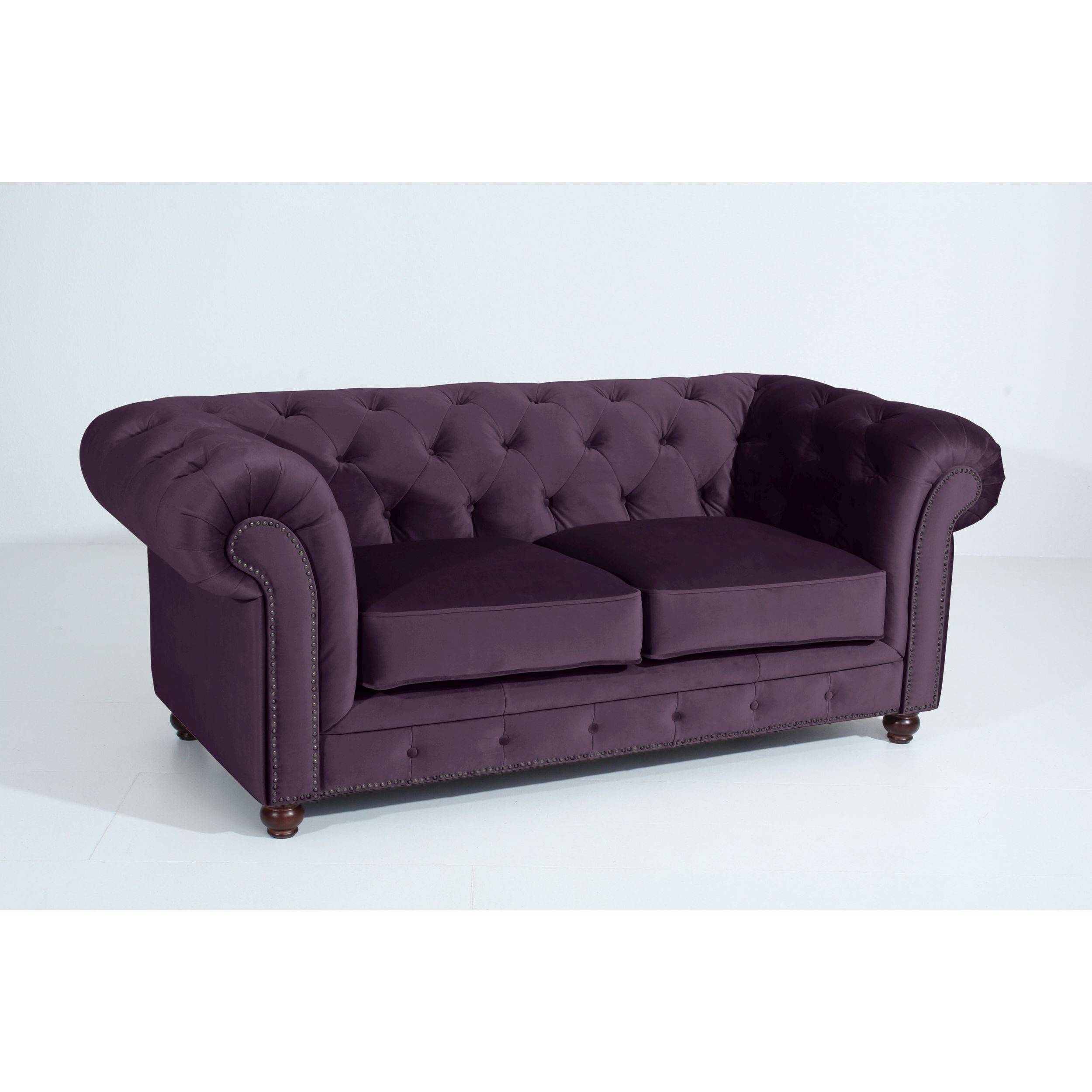 Bild von Max Winzer Sofa Orleans Samtvelours - Purple