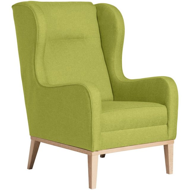 Bild von Max Winzer® Ohrensessel Angelo Ohrenbackensessel Flachgewebe apfel (1 Stück), Made in Germany