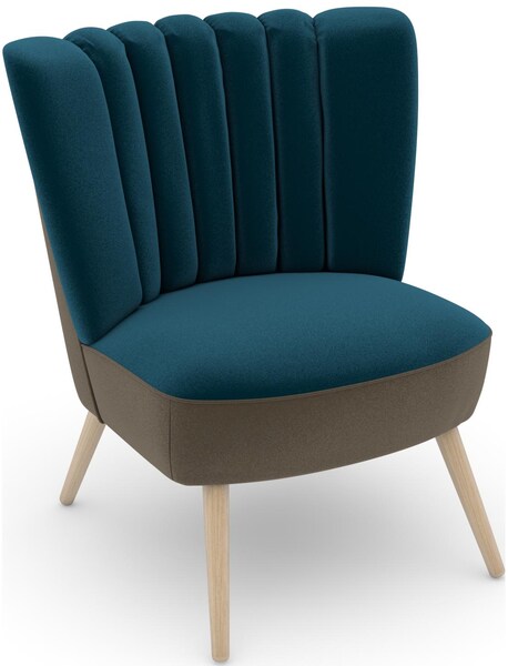 Bild von Max Winzer® Sessel »build-a-chair Aspen, Loungesessel mit Samtvelours Bezug,«, im Retrolook, zum Selbstgestalten