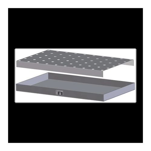 Bild von Bauer GmbH Lochblech-Rost für Kleingebindewanne L1390xB600xH60mm 40l VA blk
