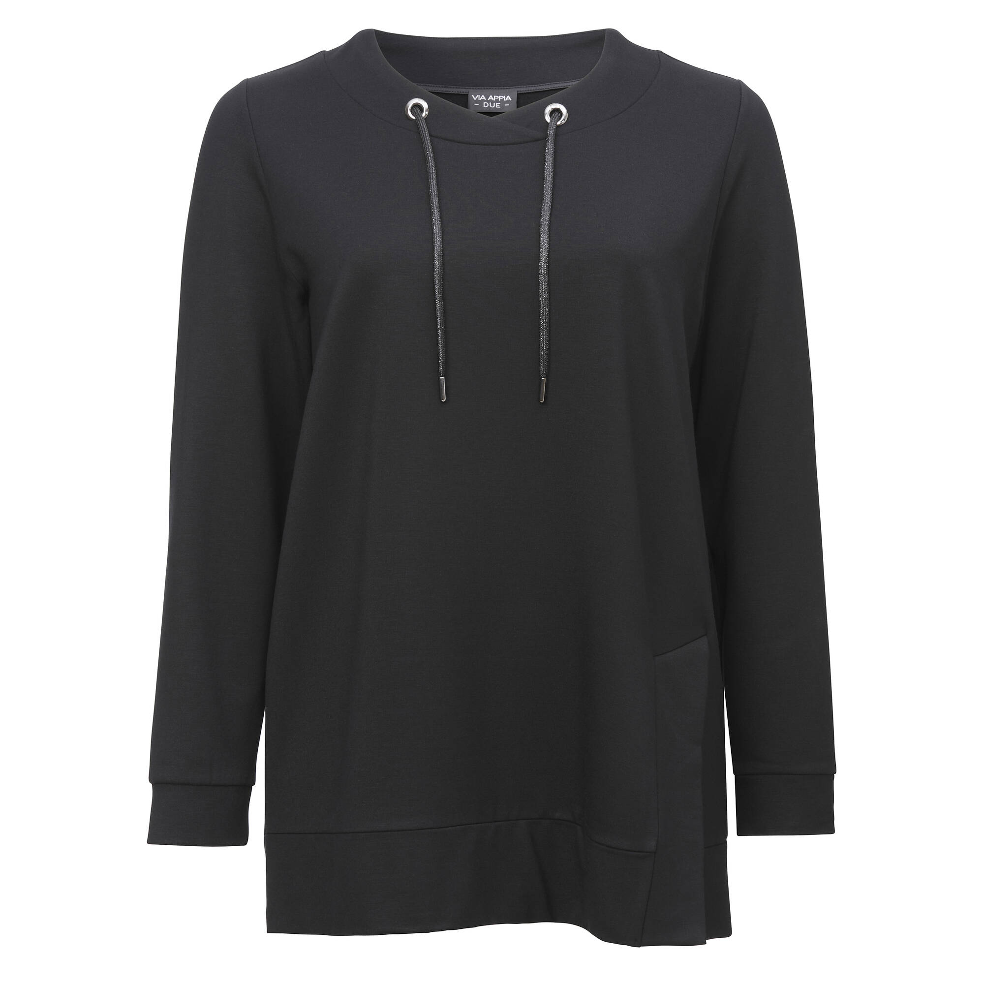 Bild von Via Appia Due Damen Dezentes Sweatshirt in unifarbenem Stil