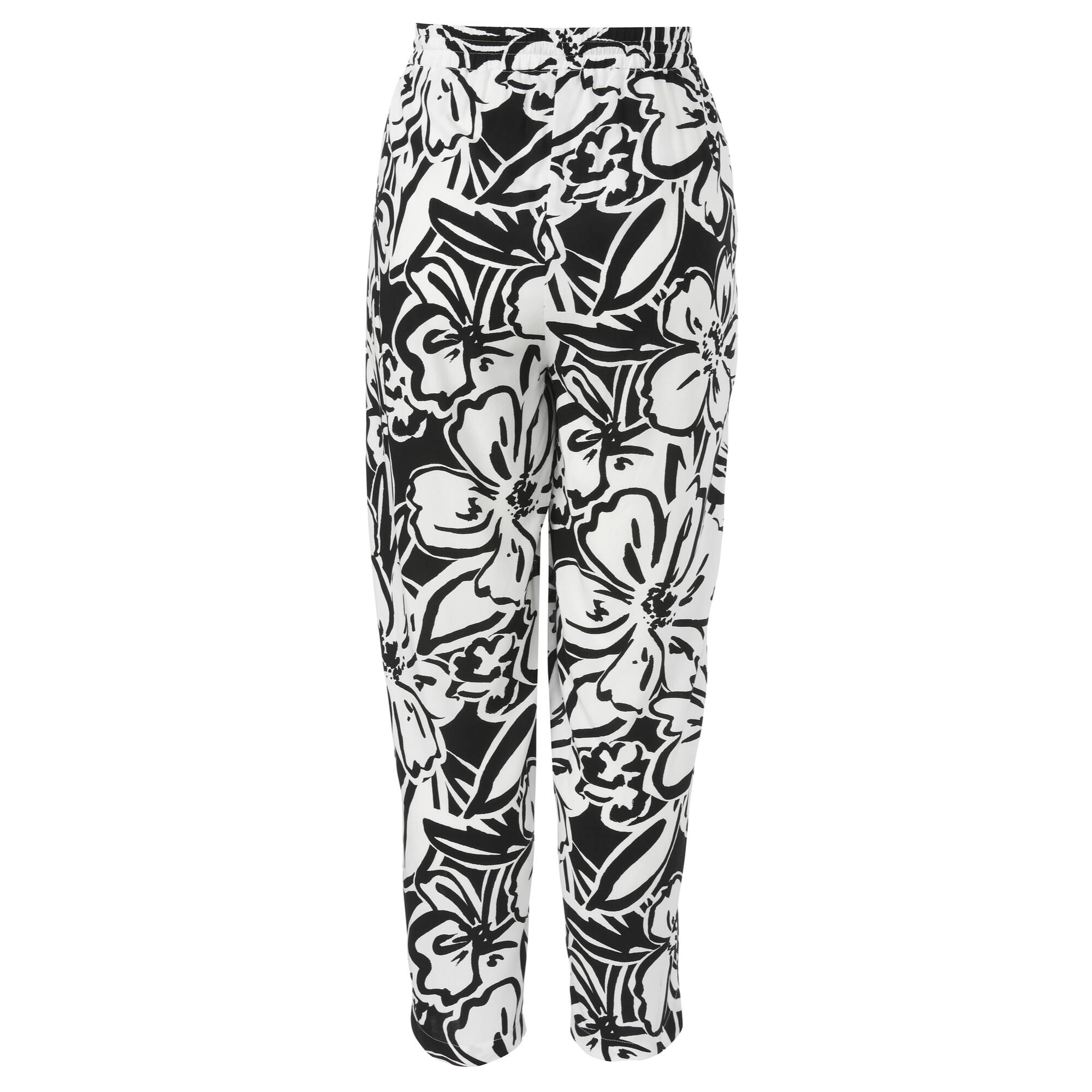 Bild von Feminine Schlupfhose mit floralem, zweifarbigem Allover-Muster