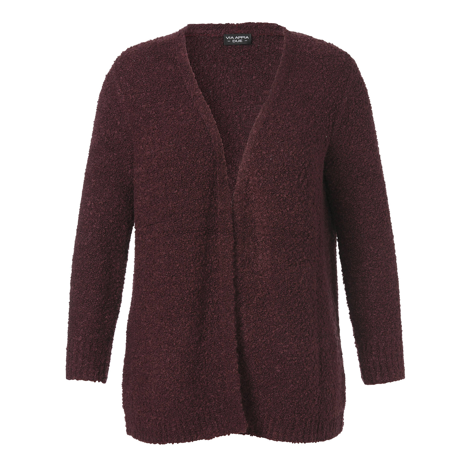 Bild von Via Appia Due Damen Dezente Strickjacke in unifarbenem Stoff