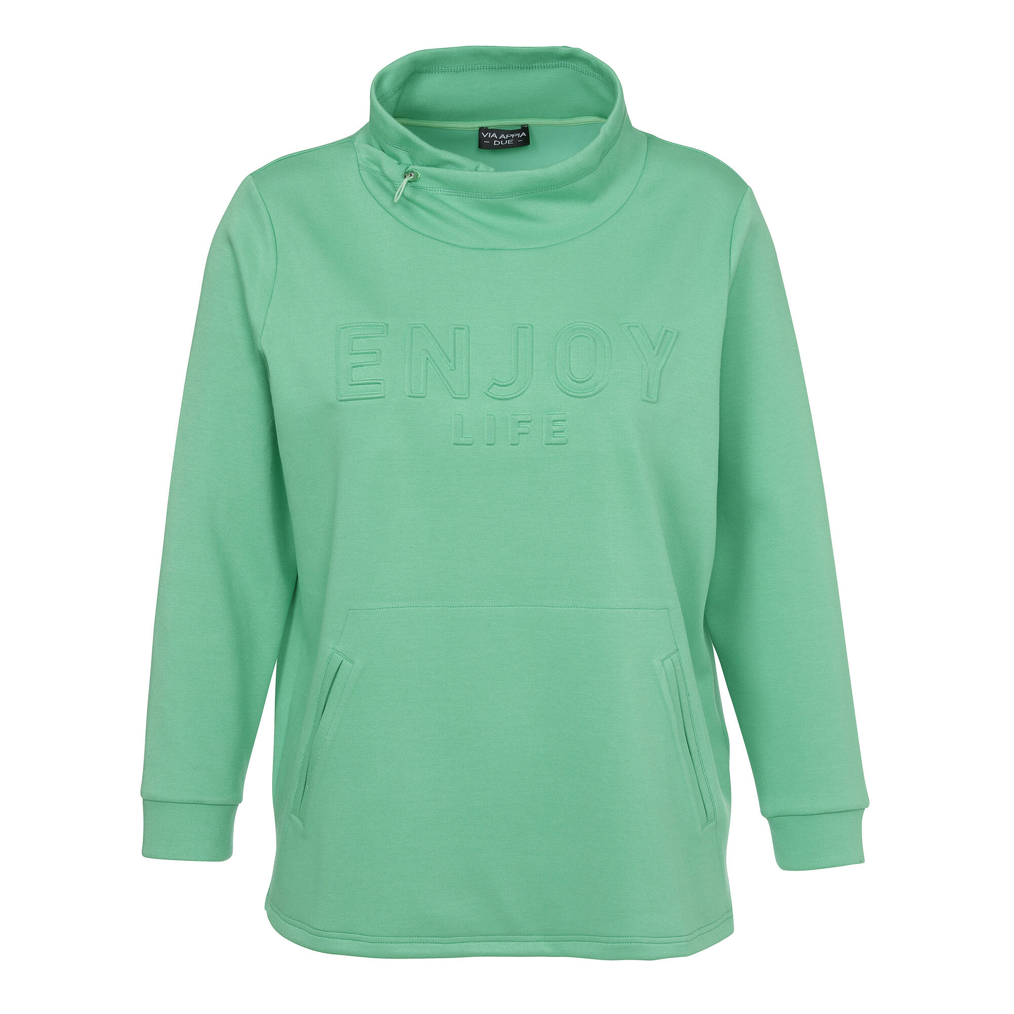 Bild von Sportives Sweatshirt in unifarbenem Design