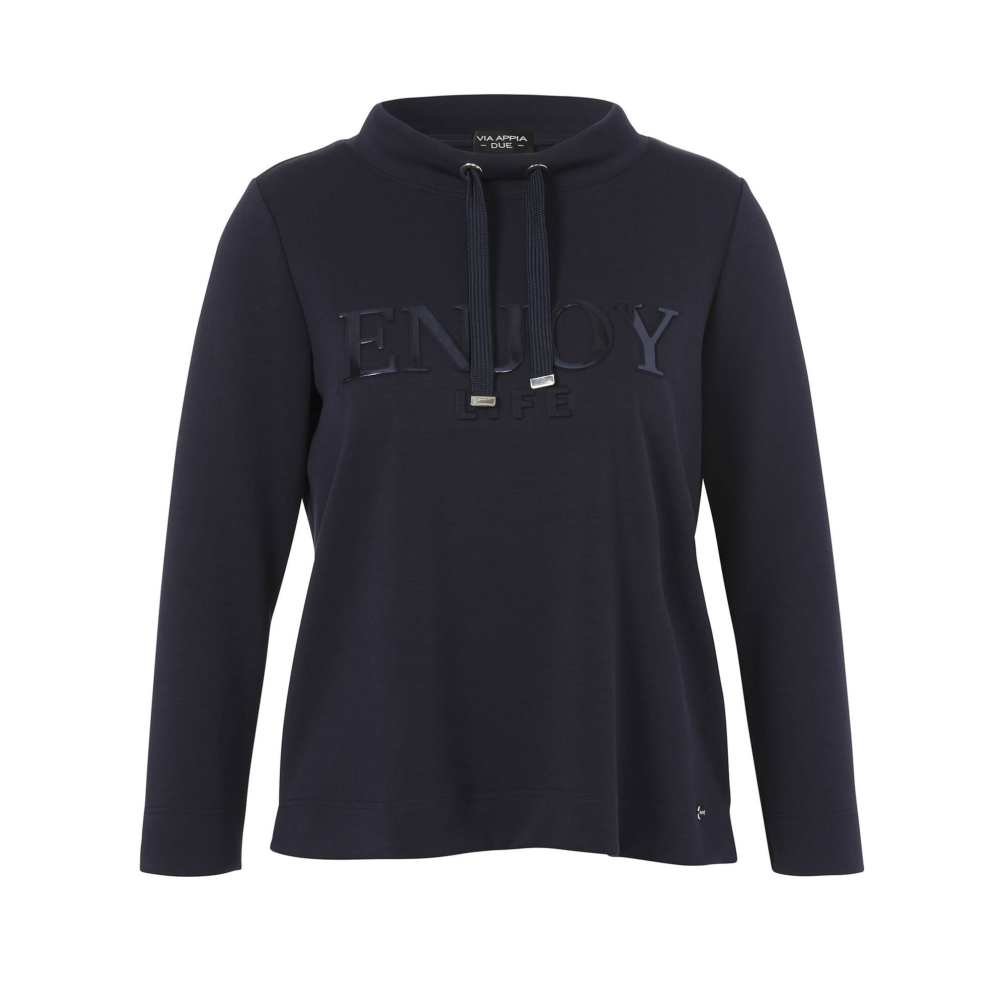 Bild von Modisches Sweatshirt in unifarbenem Design