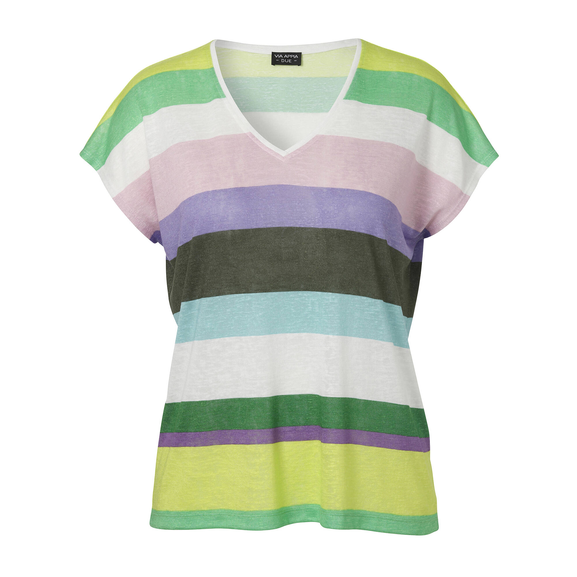 Bild von Farbenfrohes T-Shirt im Streifen-Design