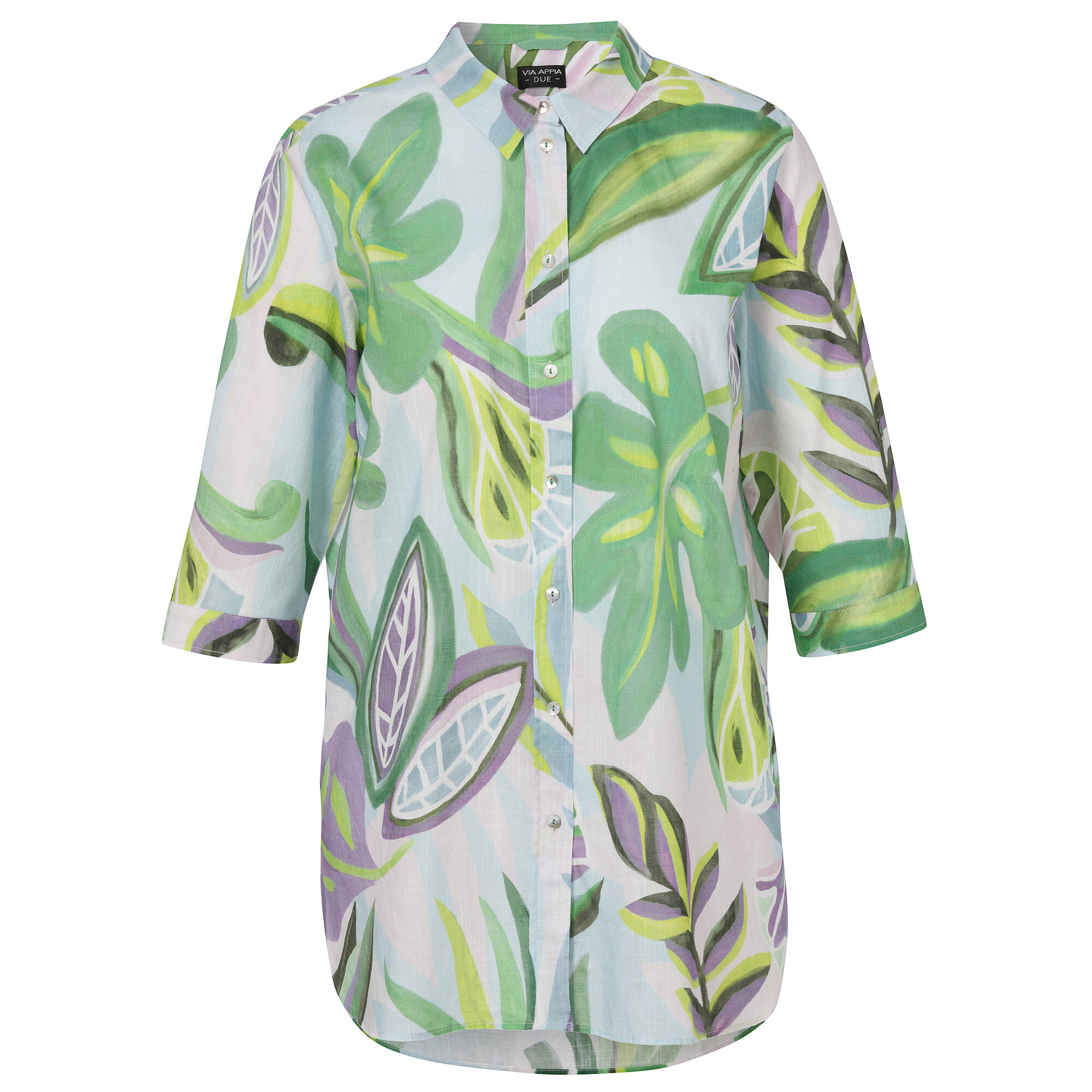 Bild von Zarte Longbluse mit floralem Print