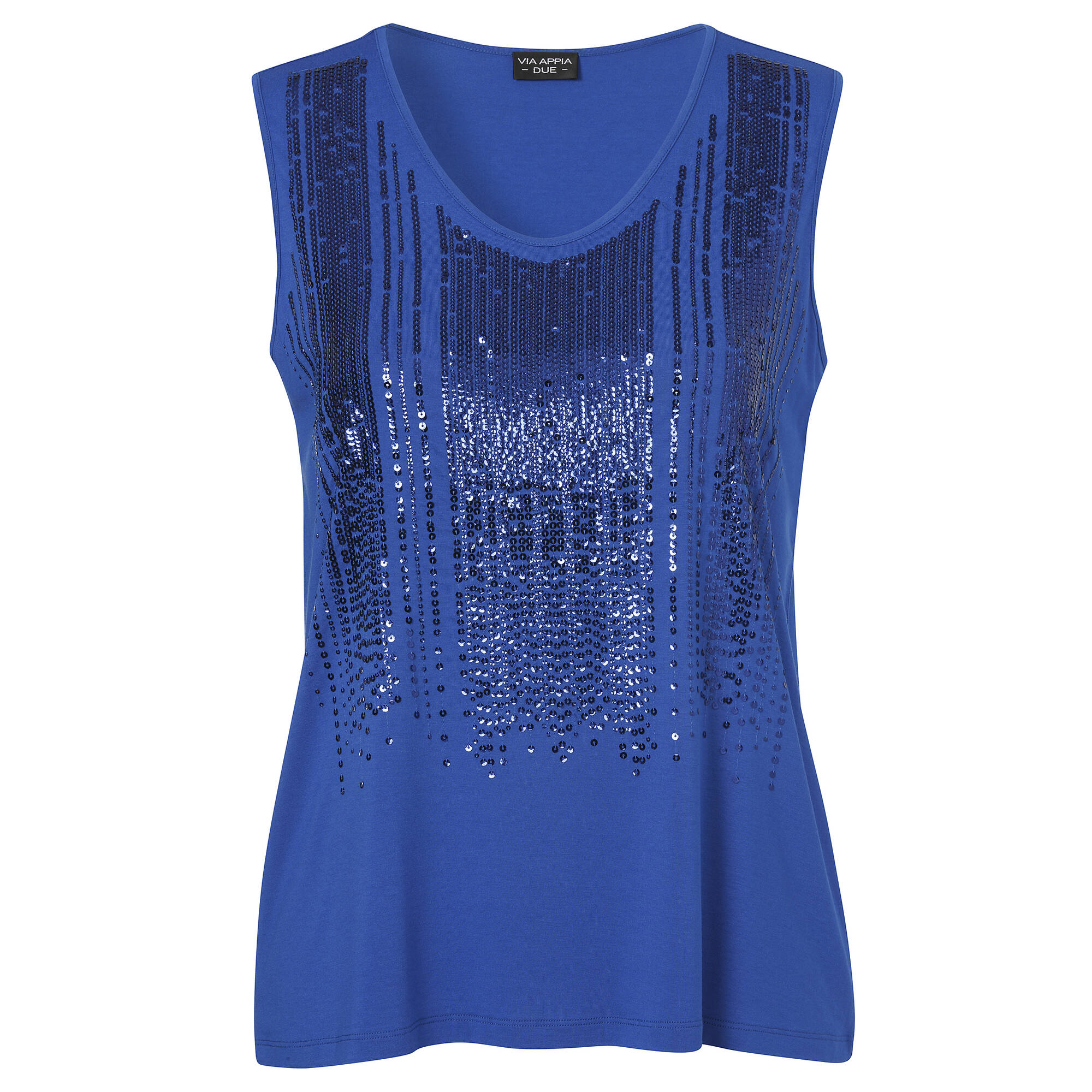 Bild von VIA APPIA DUE Shirttop mit tonigen Pailletten
