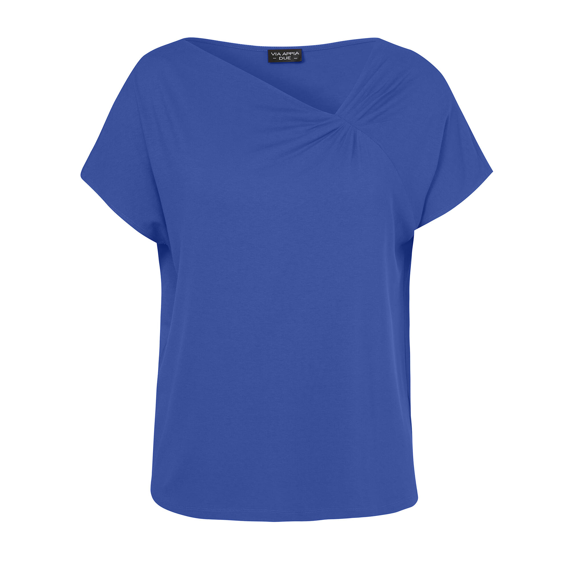 Bild von Unifarbenes Shirt mit asymmetrischem V-Ausschnitt