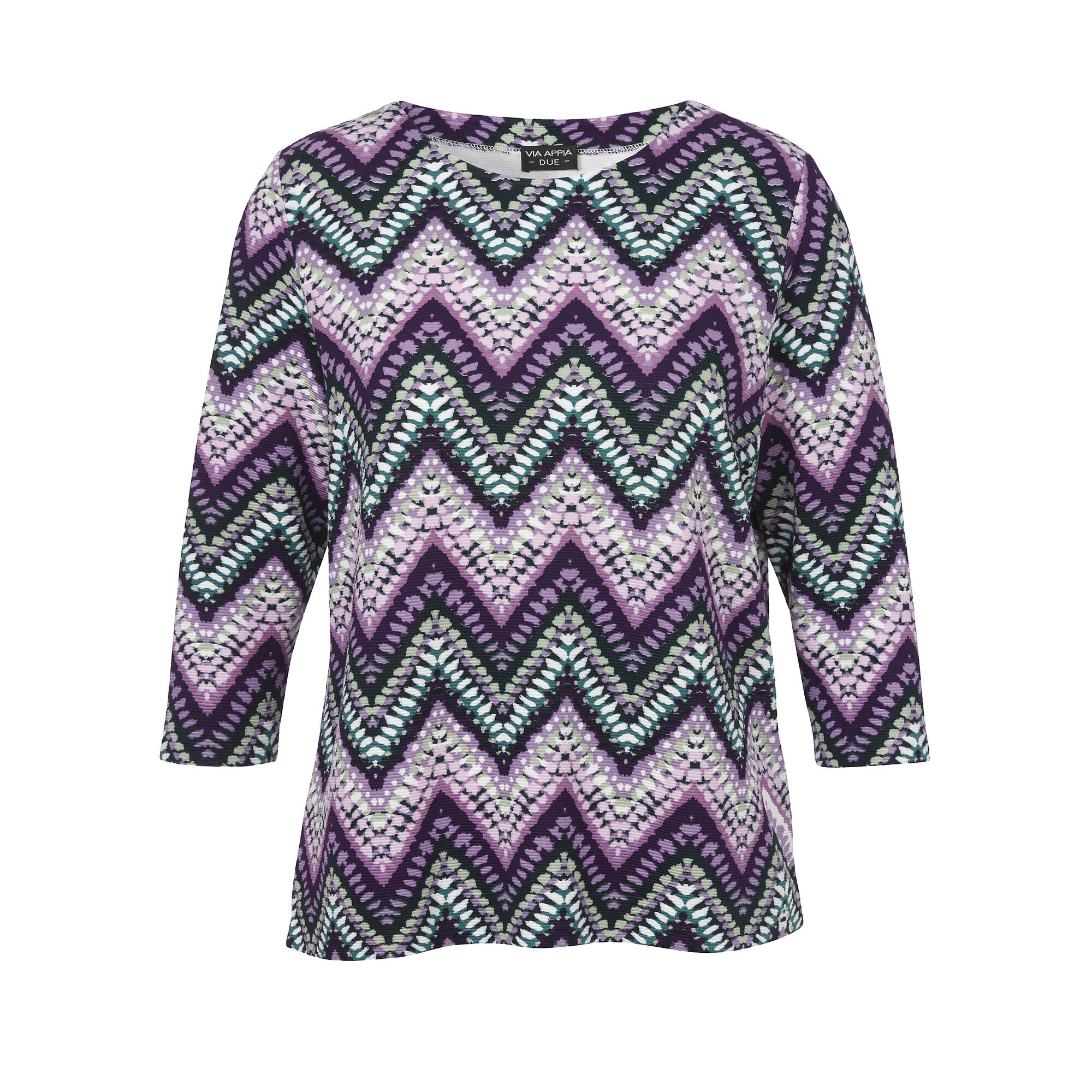 Bild von Sweatshirt mit Zick-Zackmuster im italienischen Stil