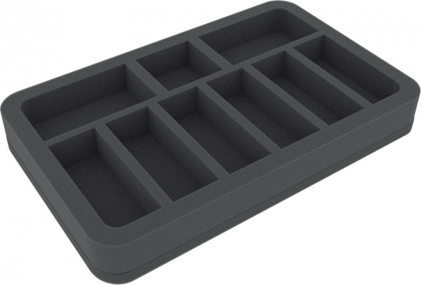 Bild von Feldherr Spiel HS035I004BO - 35 mm Half-Size Schaumstoffeinlage mit 9 Fächern