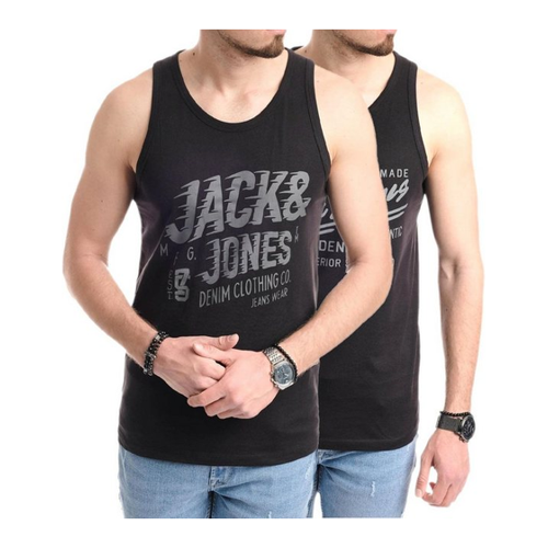 Bild von Jack & Jones Tanktop Bedrucktes Shirt aus Baumwolle (2er-Pack) mit Print