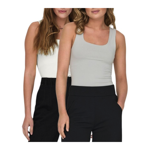 Bild von ONLY Tanktop (Set) Basic Shirt in Unifarben im Doppelpack – Der ideale Begleiter für den Alltag