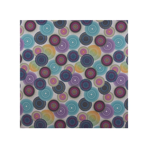 Bild von SCHÖNER LEBEN Dekokissen Kissenhülle Kreise Mandala Blumen creme bunt