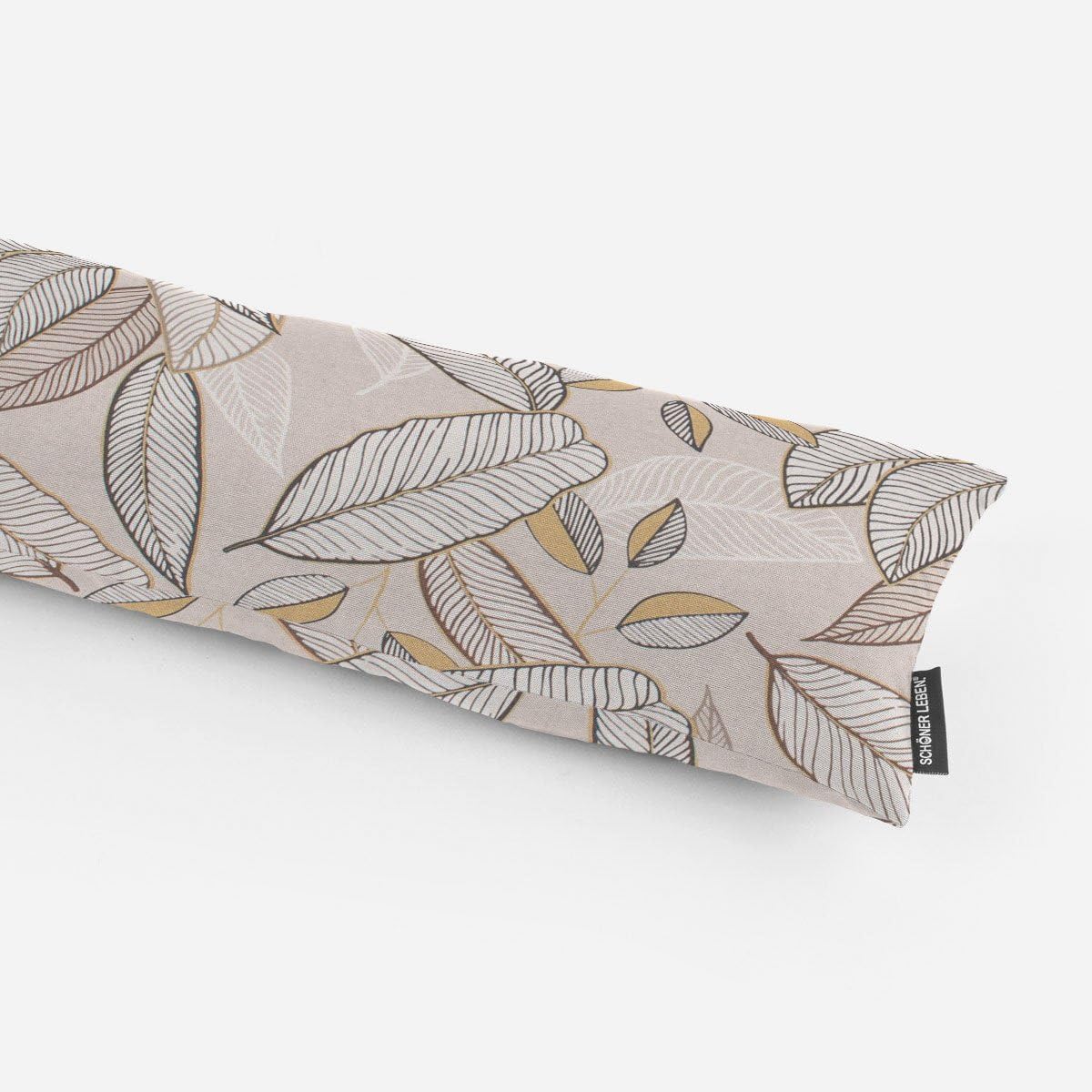 Bild von SCHÖNER LEBEN. Zugluftstopper SCHÖNER LEBEN. Zugluftstopper Neflier Blätter abstrakt natur gold, handmade