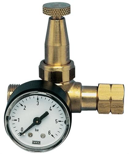 Bild von Kayser, Zubehör Druckluftwerkzeug, Propankleindruckregler Mini mit Manometer 0,5 - 4 bar 6 kg/h G 3/8″ LH