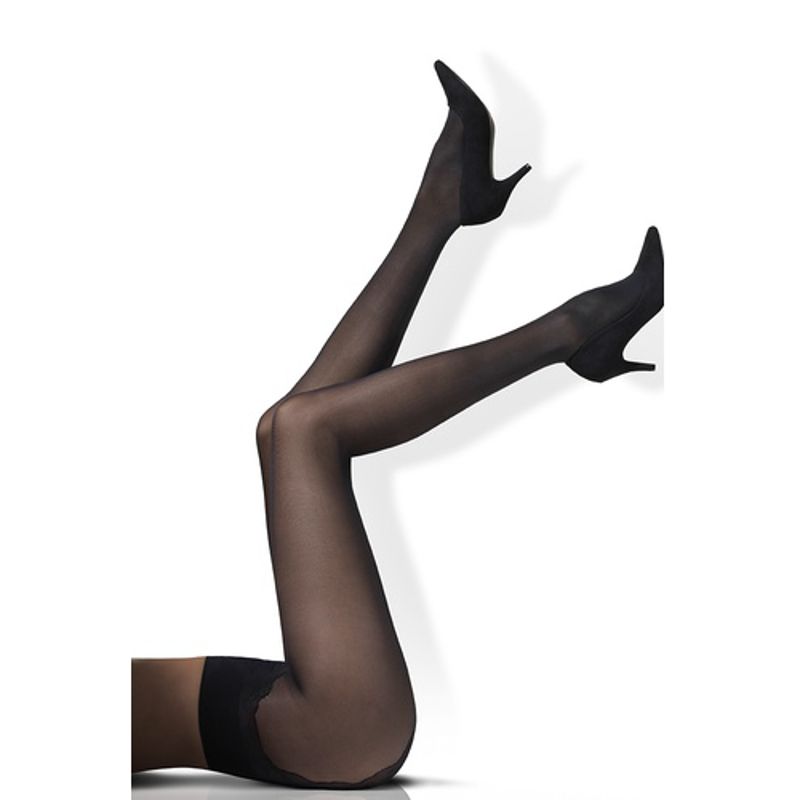 Bild von Gilofa Fine Strumpfhose 160Den normal mit Spitze
