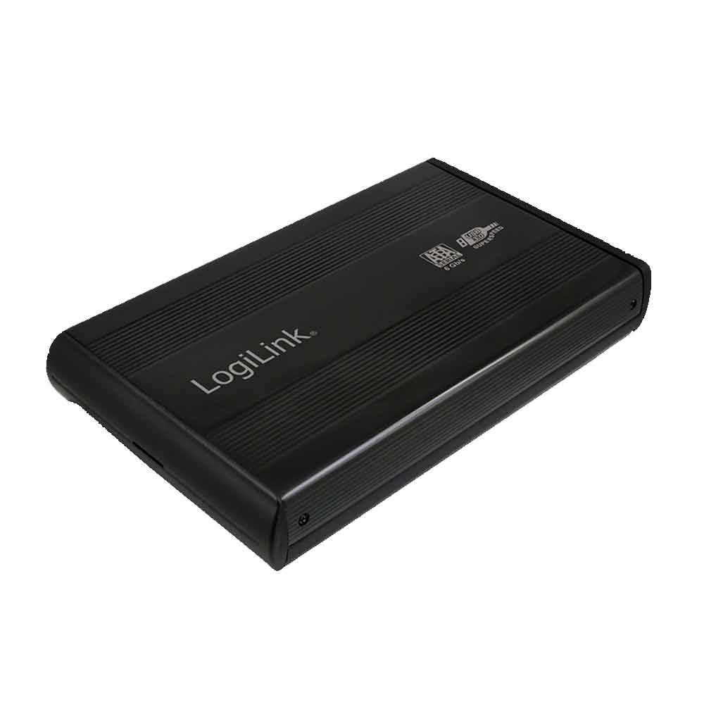 Bild von Logilink UA0107 Festplattengehäuse für 8,9 cm (3,5 Zoll) SATA, USB 3.0 Aluminium schwarz