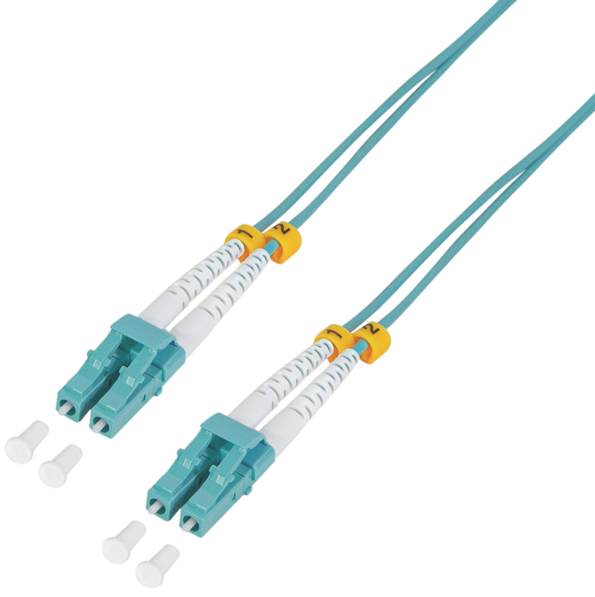 Bild von LogiLink FP3LC02 Glasfaser LWL Anschlusskabel [1x LC-Stecker - 1x LC-Stecker] 50/125 µ Multimode OM
