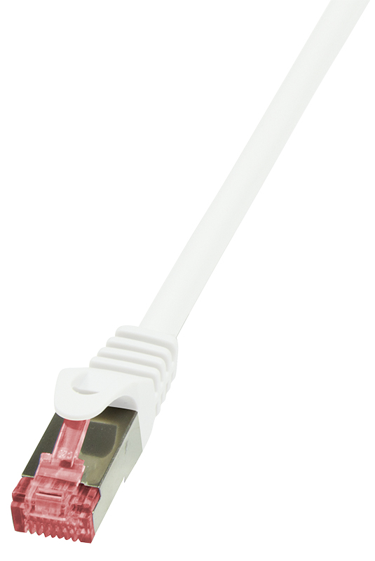 Bild von LogiLink CQ2077S RJ45 Netzwerkkabel, Patchkabel CAT 6 S/FTP 5.00m Gelb Flammwidrig, mit Rastnasensch