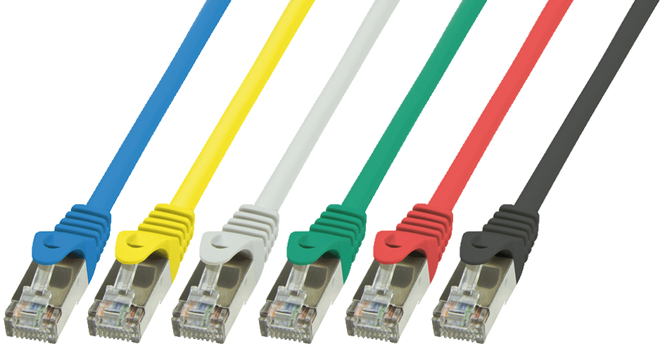 Bild von LogiLink LogiLink CP1072D RJ45 Netzwerkkabel, Patchkabel CAT 5e SF/UTP 5.00 m G Netzkabel, (500.00 cm)