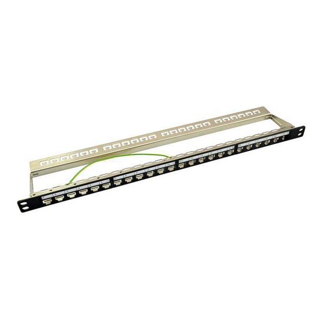 Bild von LogiLink Keystone Modular Verteilerfeld 0.5HE für 24 Ke Netzwerk-Patch-Panel
