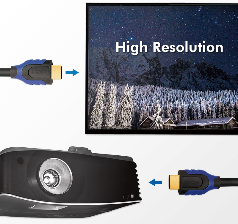 Bild von LogiLink CH0067 HDMI Anschlusskabel, Standard: High Speed mit Ethernet für Auflösungen bis 4096 x 2160, Ultra HD und 3D Schwarz, 15m