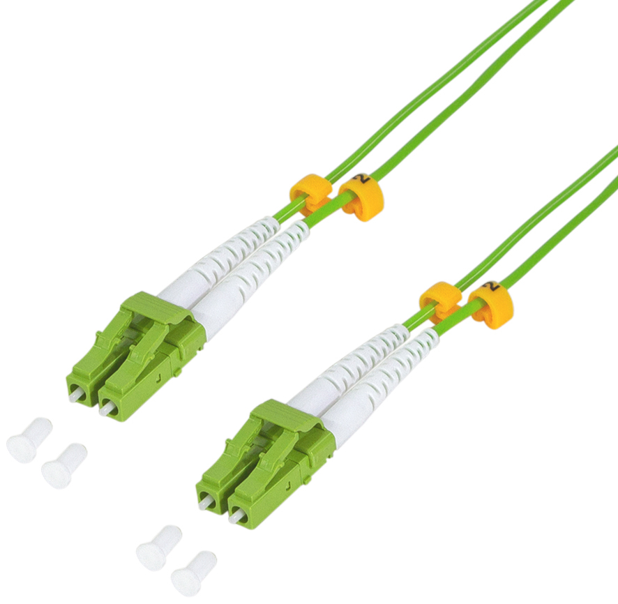 Bild von LogiLink LWL Patchkabel, LC-Duplex - LC-Duplex, OM5, 10,0 m LC-Duplex Stecker - LC-Duplex Stecker, Multimode, - 1 Stück (FP5LC10)