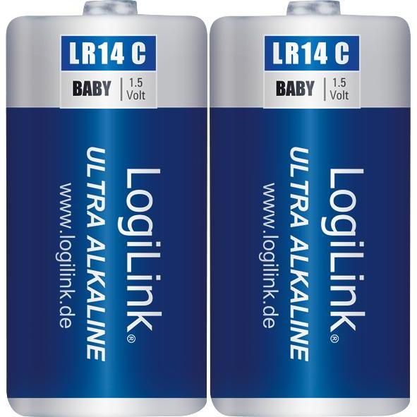 Bild von LogiLink Ultra Power (2 Stk., C, 4800 mAh), Batterien + Akkus